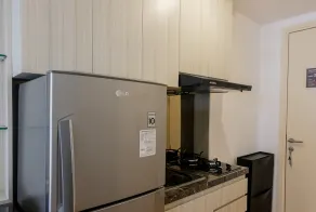 Fully Parquette City View Studio Apartment @ M-Town Residence - Privat køkken