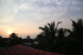 Villa Baywalk Goa - 200 meters from Morjim Beach - Vista do quarto