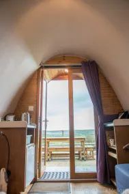 Mulino Pods Exclusive Hire - Interior entrance