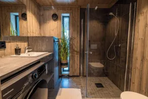 Cozy Family Cabin Ski centre, shuttle bus - Badezimmer
