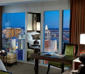 Waldorf Astoria Las Vegas - Vue de la chambre
