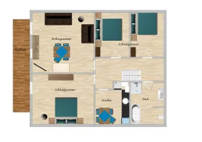 Apartments Donebauer - Wohnbereich
