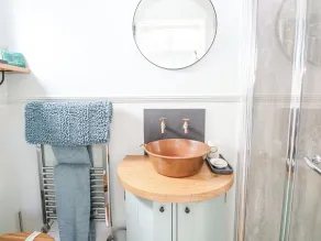 Damsel Shepherds Hut - Badeværelse