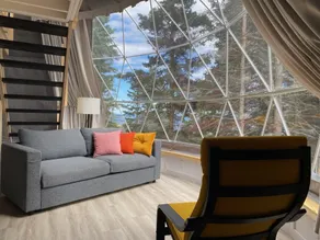 Domes Rocher Percé at Domaine Renard - Sala de estar