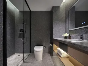 Jinglai Zhenxuan Shanghai Tongji Hospital Xincun Road Subway Station Hotel - Badezimmer