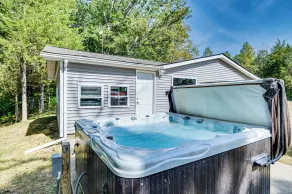 Lake Escape w/ Hot Tub & Docks in Hope! - Interior