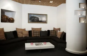 Arena Lodge - Coin salon dans le hall