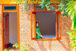 Phong Nha Hillside View Bungalow - Ausblick vom Zimmer