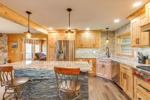 Private Lakefront Emily Home w/ Yard & Fire Pit! - Interior