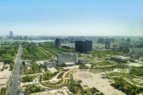 JW Marriott Hotel Yinchuan - Ausblick vom Zimmer