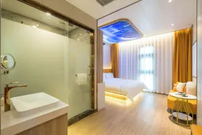 Dequan Luxury Wangjing Hotel, near Wangjing and China International Exhibition Center - Ausblick vom Zimmer
