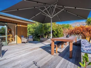 Wanaka Springs Lodge - Ausblick vom Zimmer