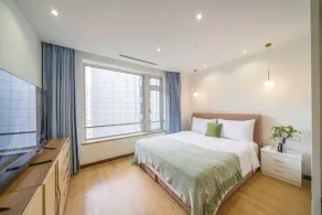 Tyms Xujiahui Stylish 1BR APT  - Vista do quarto