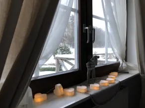 Romantikmühle Heartlandranch - Ausblick vom Zimmer