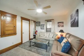 Central Akron Stay! Large Victorian Home w/ Yard - Interior