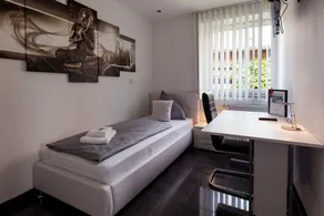 Hotel am Rosenplatz,24 Stunden Check in, Küche, kostenfreie Parkplätze - Room