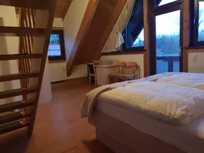 Neue Mühle Kleines Landhotel - Ausblick vom Zimmer