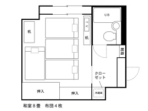 Hotel AreaOne Takamatsu - Chambre