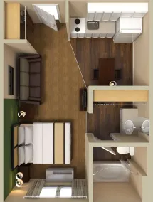 Extended Stay America Suites - Columbia - Columbia Corporate Park - Chambre