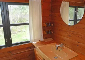 Authentic Scandinavian Log Cabin with Private Sauna near Skagen - Badrum