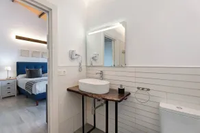 Appartement de vacances 'Casa Lomo El Aire Laurel' avec vue sur la mer, piscine partagée et Wi-Fi - Salle de bain