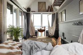 Strandflickornas Husen invid Havet - Vue de la chambre