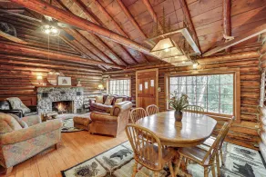 Michigan Log Cabin w/ Pere Marquette River Views - Innvendig