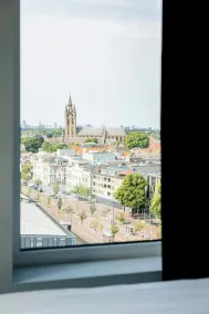 The Social Hub Delft - Ausblick vom Zimmer