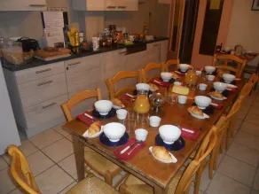 Chez Louis chambres d'hôtes à la ferme - Restaurant