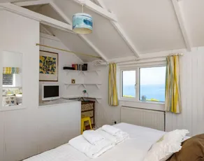 THE FOLLY, acceptant les animaux, avec un jardin à Port Isaac - Chambre