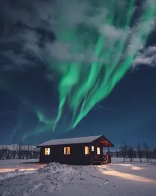 Hellisholar Cottages - Ausblick vom Zimmer