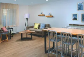 WoodSpring Suites Rochester Greece - Siddeområde i lobbyen