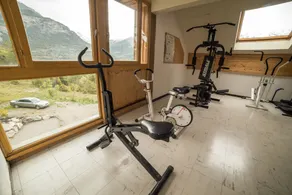 Chalet les moineaux Appartements - Fitnessbereich