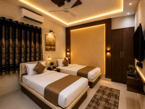 Fortune Vista Stay Inn Hafeezpet Near Hitec City Kondapur Hitex Exhibition Centre Hyderabad - Chambre