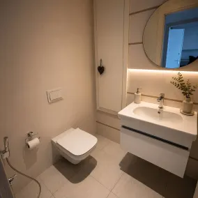 Serene Retreat Elegant Nabeul Apartment with Ocean Views - Salle de bain