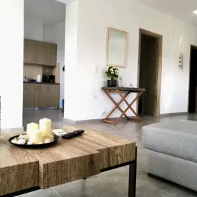 Martimi Private 3 Apartments with Pool, Heated Jacuzzi and Sauna, 2 Apartments with Sea View, 200m from Beach, BBQ, Playground, Mini Football Pitch - Cucina privata