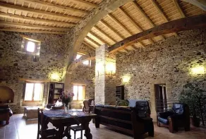 Mas la Casassa - Coin salon dans le hall