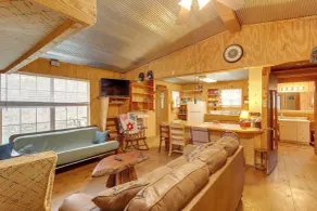 Cozy Riverfront Cabin ~ 2 Mi to Main Street Hardy - Interior