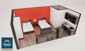 Suburban Studios Spartanburg - I-26 - Room