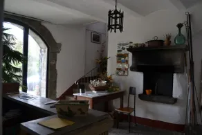 Encantador apartamento de dos habitaciones en estilo rústico toscano - Sala de estar