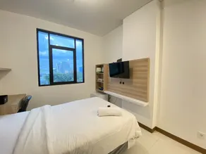 Zest Studio Semi Apartment at The Lodge Paskal near BINUS University By Travelio - Værelse
