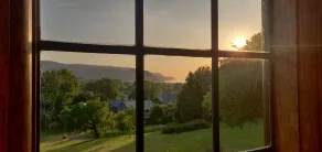 Luxury Bed And Breakfast at Bossington Hall in Exmoor, Somerset - Ausblick vom Zimmer