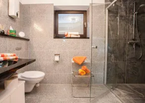 Appartamento adatto alle famiglie con griglia, terrazza e piscina | Vista sulla montagna | Sono ammessi animali domestici - Bagno