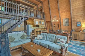 Lakefront Berkshires Retreat w/ Deck, Dock & Boat! - Interior