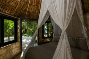 Diamante K - Inside Tulum National Park - Ausblick vom Zimmer