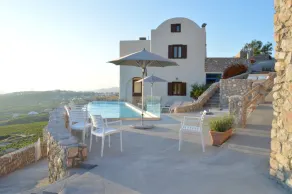 Zatrikion Santorini Villas - Sitteområde i lobbyen