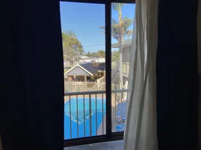 Abel Tasman Waterfront Motel - Ausblick vom Zimmer