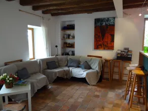 Au Moulin Géant - Siddeområde i lobbyen