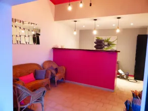 Mobil-home avec jardin, terrasse et barbecue - Réception