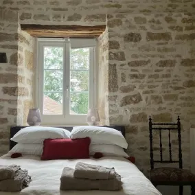 La Maison Templière (Classée 4*)with swimming pool - Chambre